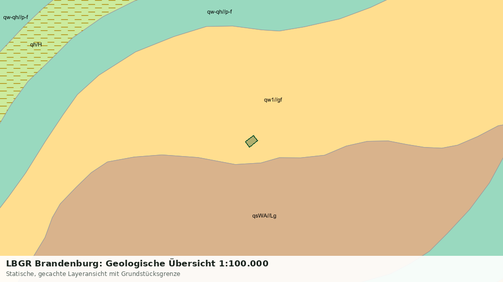 Statische Kartenansicht: LBGR Brandenburg: Geologische Übersicht 1:100.000