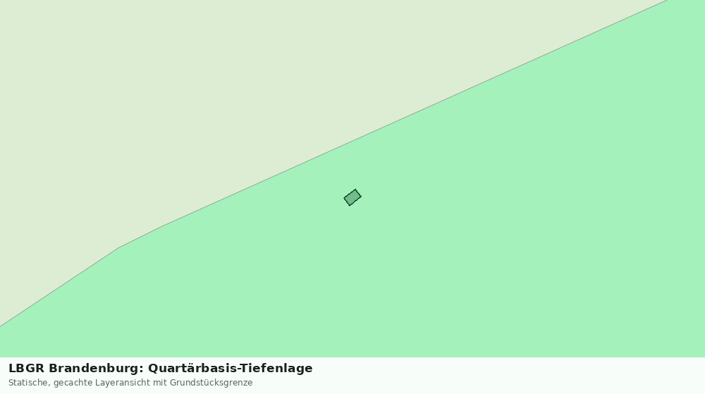 Statische Kartenansicht: LBGR Brandenburg: Quartärbasis-Tiefenlage
