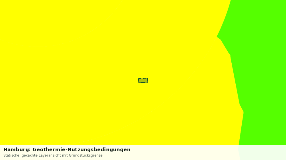 Statische Kartenansicht: Hamburg: Geothermie-Nutzungsbedingungen