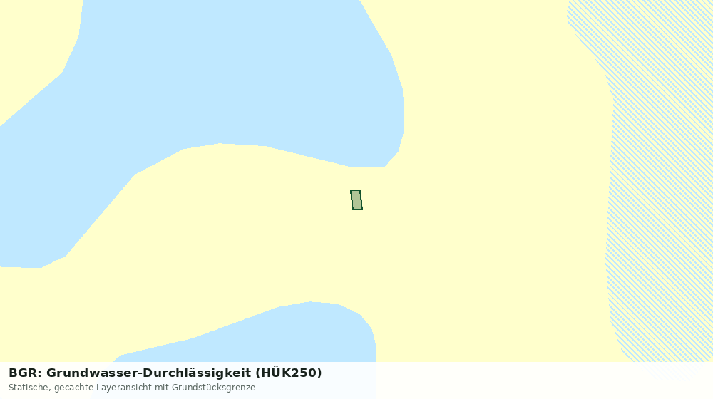 Statische Kartenansicht: BGR: Grundwasser-Durchlässigkeit (HÜK250)
