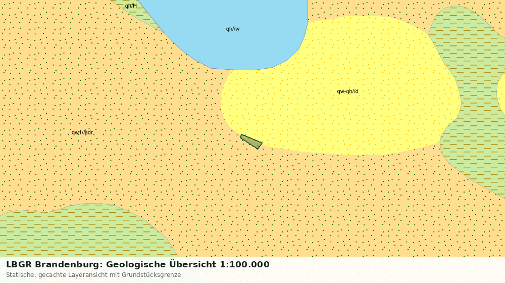 Statische Kartenansicht: LBGR Brandenburg: Geologische Übersicht 1:100.000