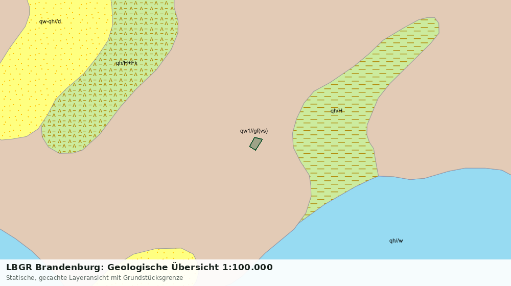 Statische Kartenansicht: LBGR Brandenburg: Geologische Übersicht 1:100.000