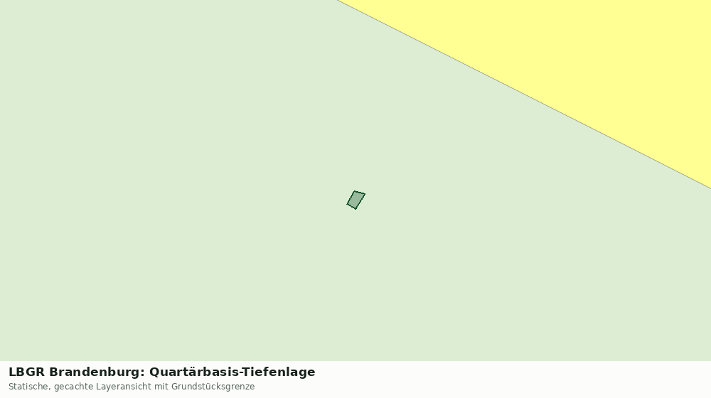 Statische Kartenansicht: LBGR Brandenburg: Quartärbasis-Tiefenlage
