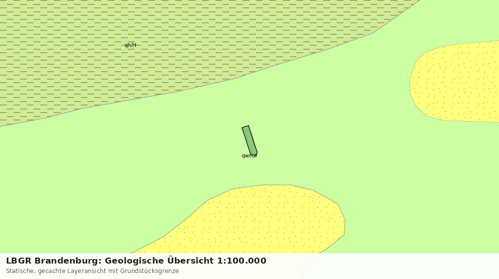 Statische Kartenansicht: LBGR Brandenburg: Geologische Übersicht 1:100.000
