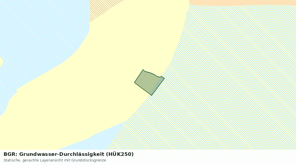 Statische Kartenansicht: BGR: Grundwasser-Durchlässigkeit (HÜK250)
