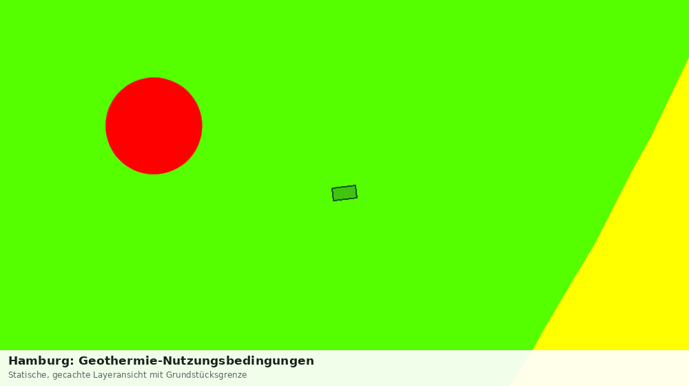 Statische Kartenansicht: Hamburg: Geothermie-Nutzungsbedingungen