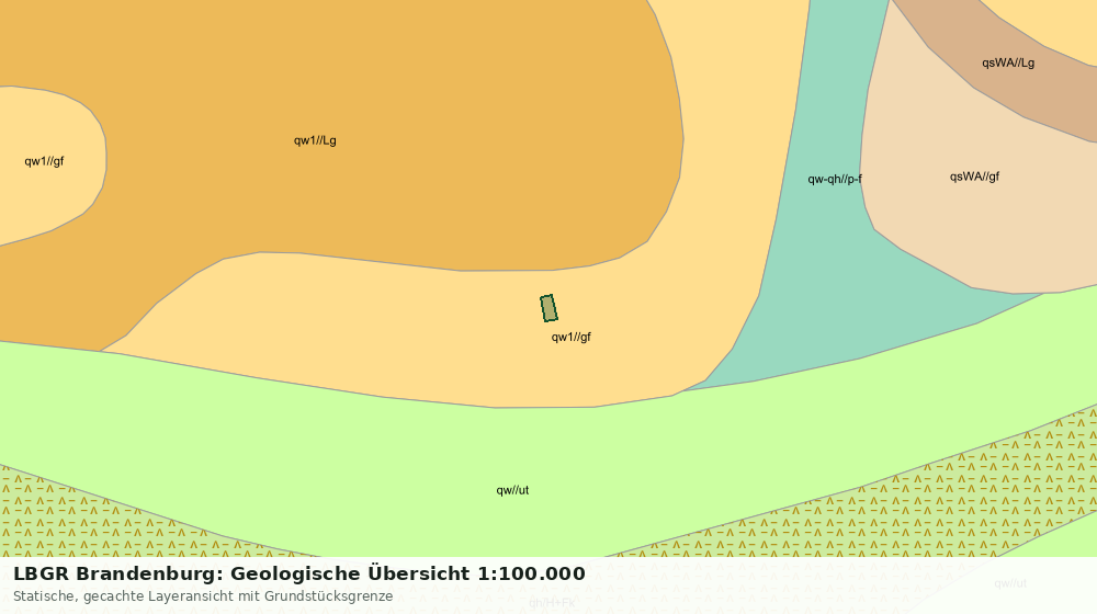 Statische Kartenansicht: LBGR Brandenburg: Geologische Übersicht 1:100.000