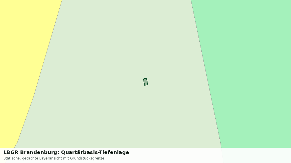 Statische Kartenansicht: LBGR Brandenburg: Quartärbasis-Tiefenlage