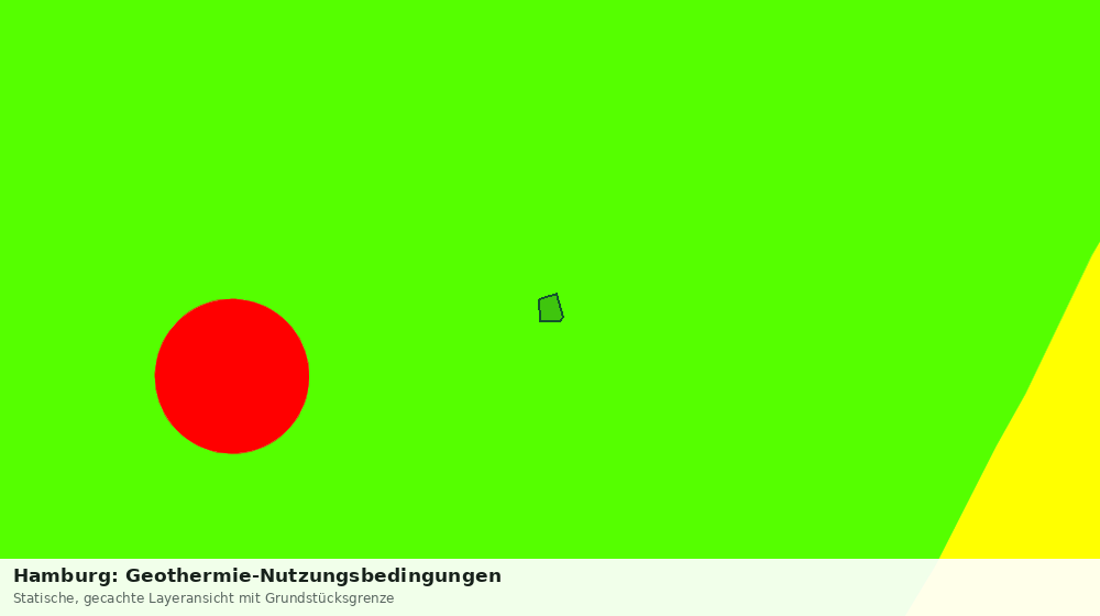 Statische Kartenansicht: Hamburg: Geothermie-Nutzungsbedingungen