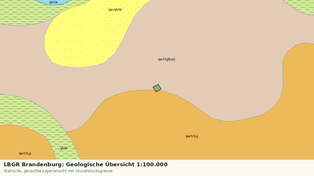 Statische Kartenansicht: LBGR Brandenburg: Geologische Übersicht 1:100.000