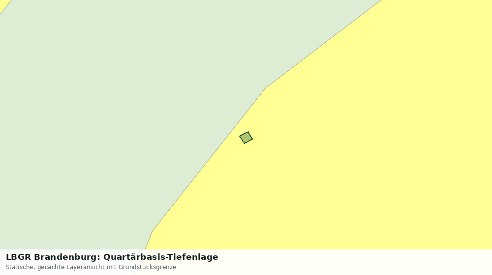 Statische Kartenansicht: LBGR Brandenburg: Quartärbasis-Tiefenlage