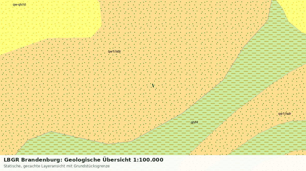 Statische Kartenansicht: LBGR Brandenburg: Geologische Übersicht 1:100.000