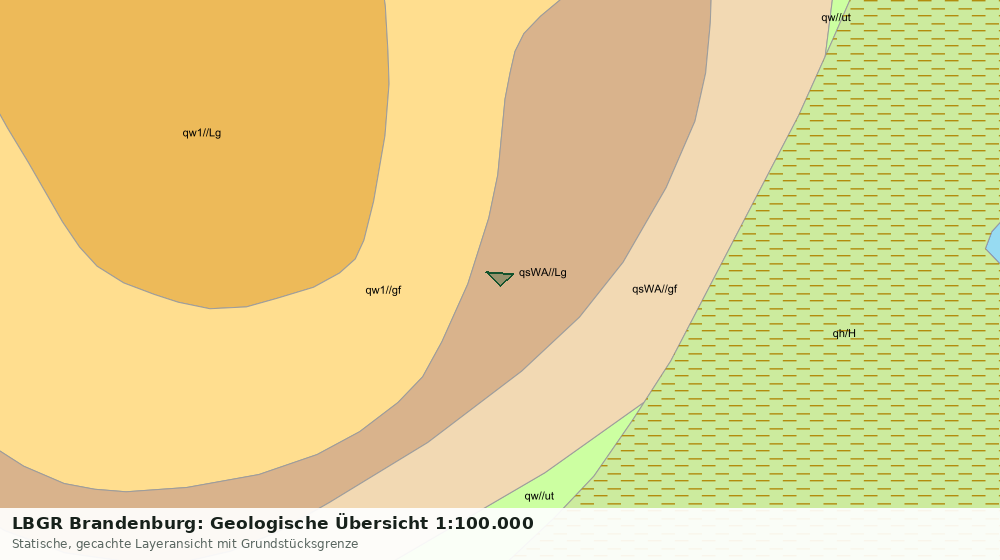 Statische Kartenansicht: LBGR Brandenburg: Geologische Übersicht 1:100.000