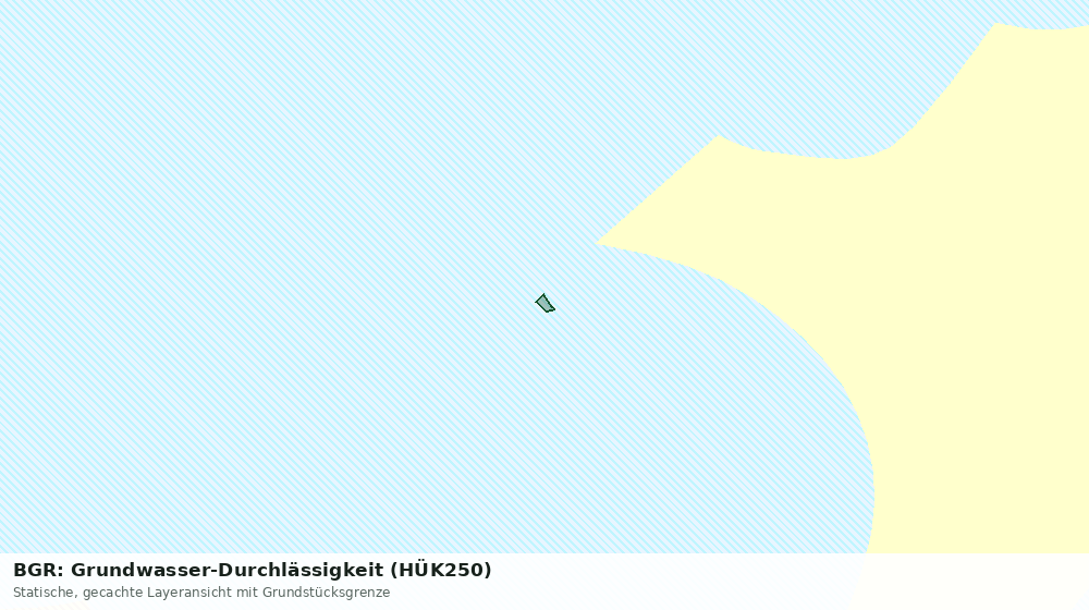 Statische Kartenansicht: BGR: Grundwasser-Durchlässigkeit (HÜK250)