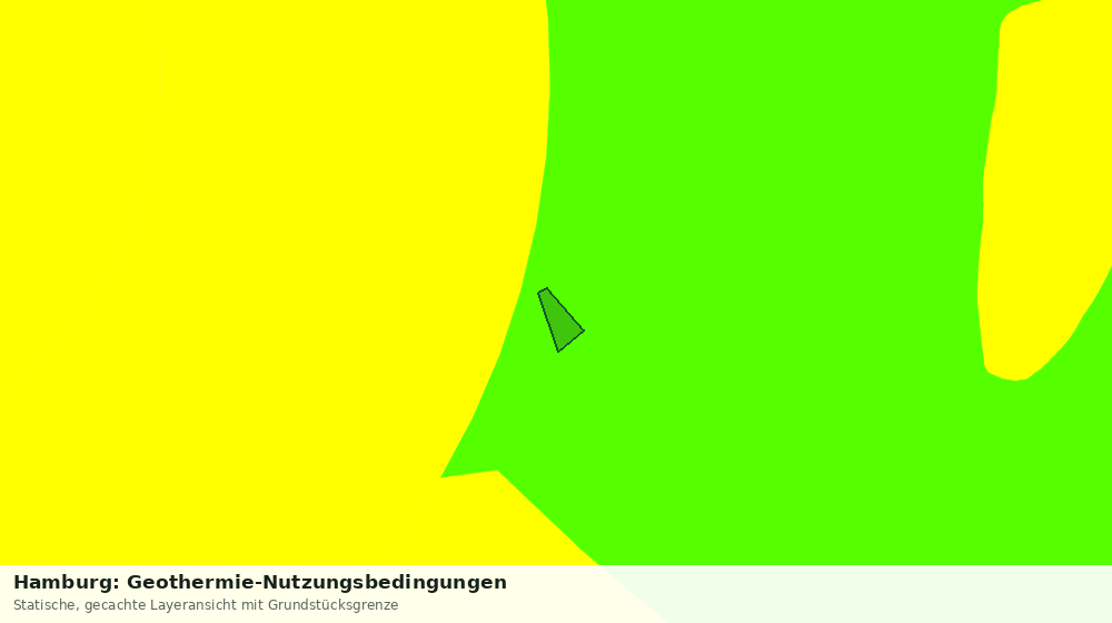 Statische Kartenansicht: Hamburg: Geothermie-Nutzungsbedingungen