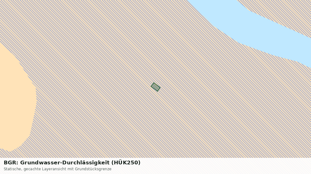 Statische Kartenansicht: BGR: Grundwasser-Durchlässigkeit (HÜK250)