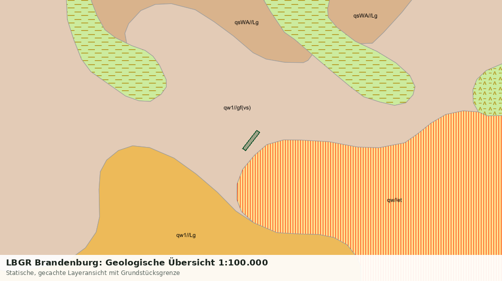 Statische Kartenansicht: LBGR Brandenburg: Geologische Übersicht 1:100.000