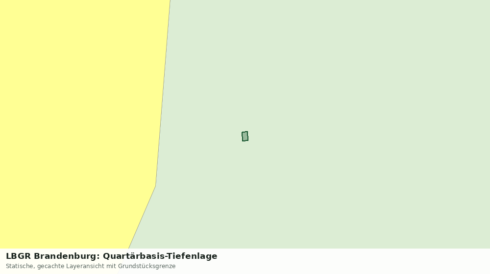 Statische Kartenansicht: LBGR Brandenburg: Quartärbasis-Tiefenlage