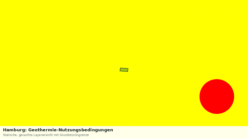 Statische Kartenansicht: Hamburg: Geothermie-Nutzungsbedingungen