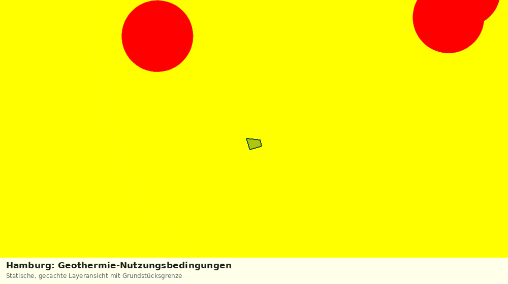 Statische Kartenansicht: Hamburg: Geothermie-Nutzungsbedingungen