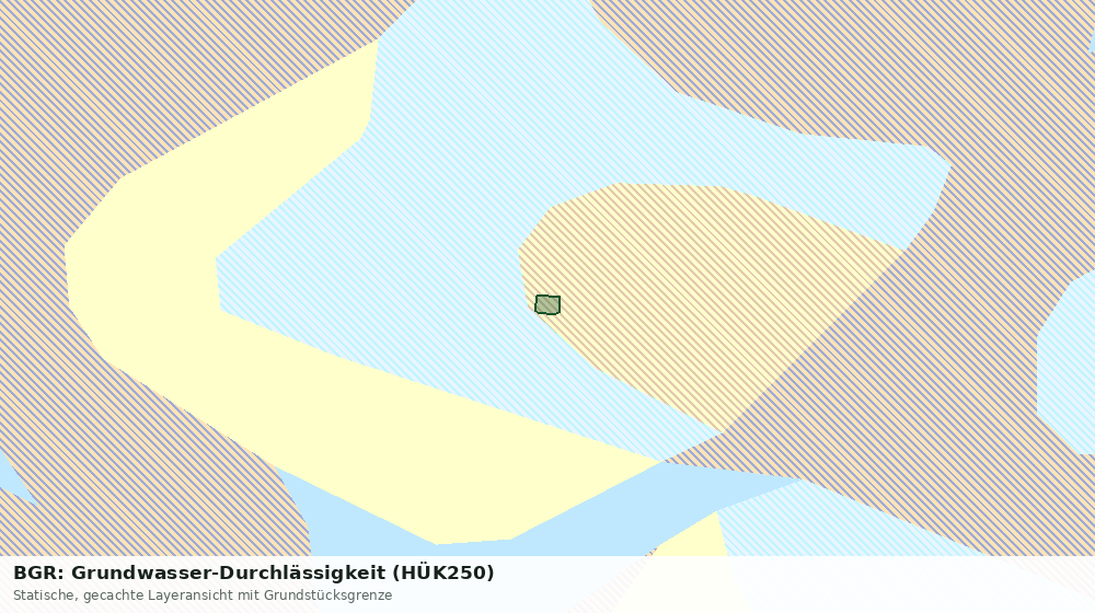 Statische Kartenansicht: BGR: Grundwasser-Durchlässigkeit (HÜK250)