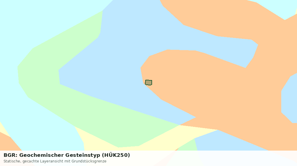 Statische Kartenansicht: BGR: Geochemischer Gesteinstyp (HÜK250)