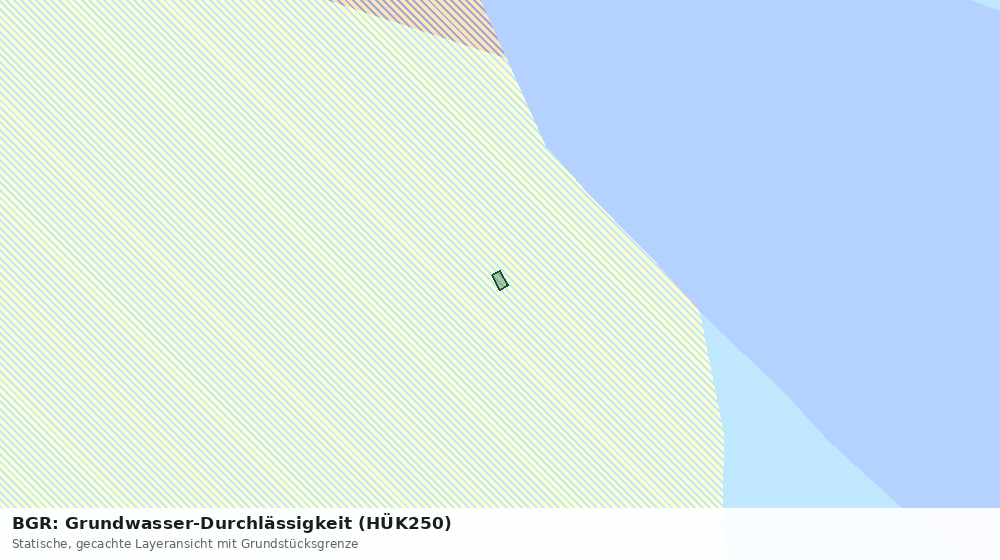 Statische Kartenansicht: BGR: Grundwasser-Durchlässigkeit (HÜK250)