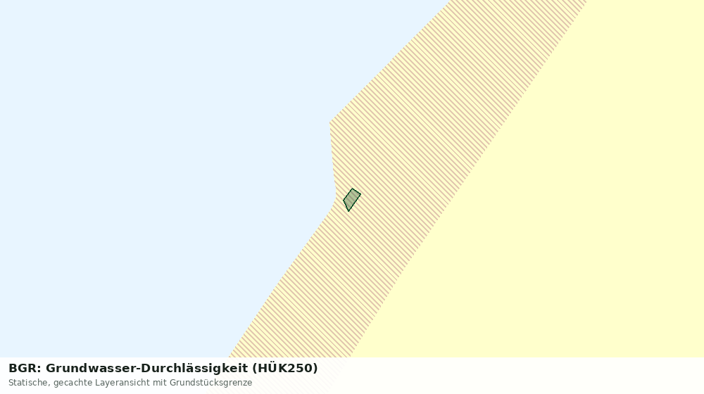 Statische Kartenansicht: BGR: Grundwasser-Durchlässigkeit (HÜK250)