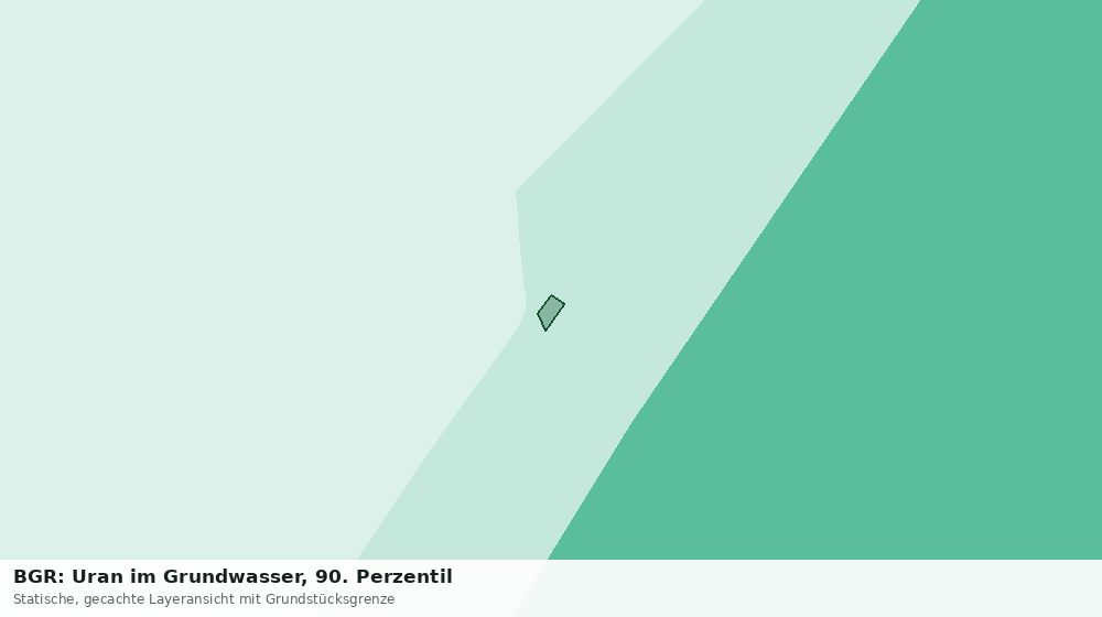Statische Kartenansicht: BGR: Uran im Grundwasser, 90. Perzentil