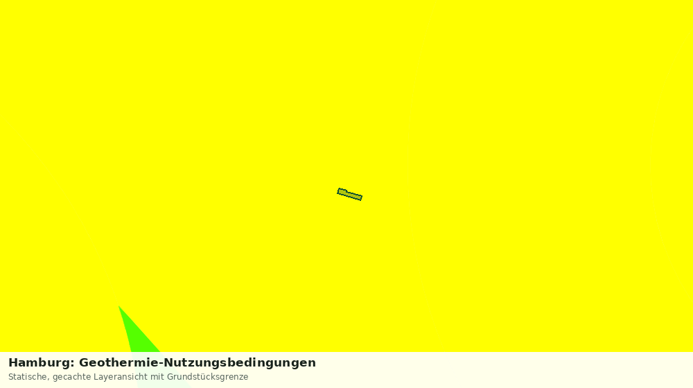 Statische Kartenansicht: Hamburg: Geothermie-Nutzungsbedingungen