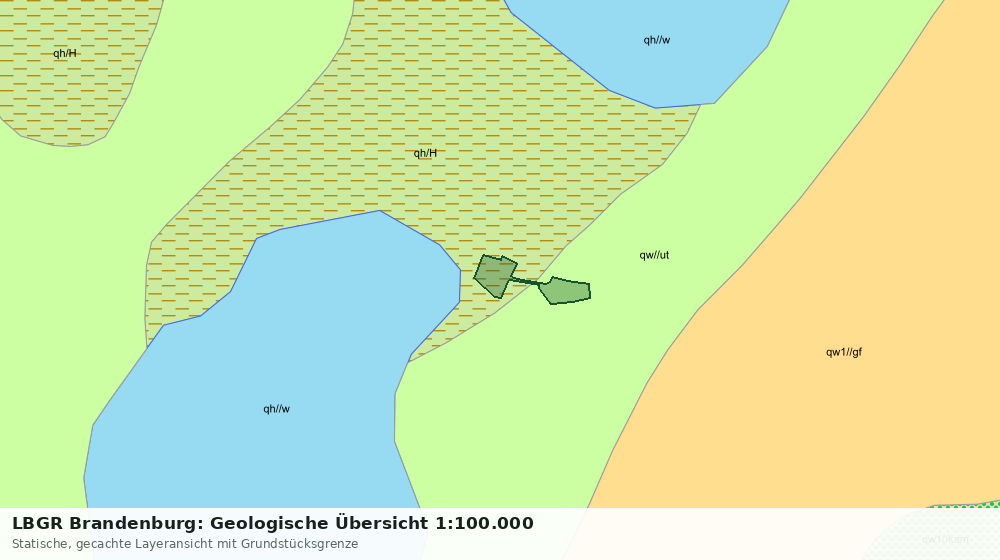 Statische Kartenansicht: LBGR Brandenburg: Geologische Übersicht 1:100.000