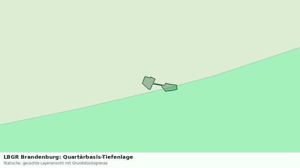 Statische Kartenansicht: LBGR Brandenburg: Quartärbasis-Tiefenlage