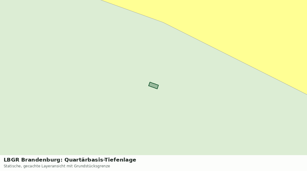 Statische Kartenansicht: LBGR Brandenburg: Quartärbasis-Tiefenlage