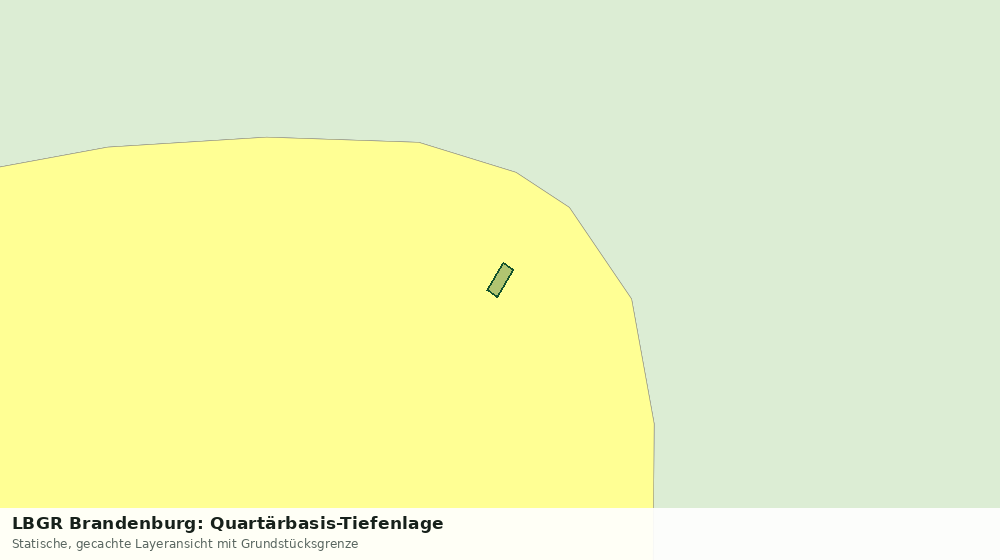 Statische Kartenansicht: LBGR Brandenburg: Quartärbasis-Tiefenlage