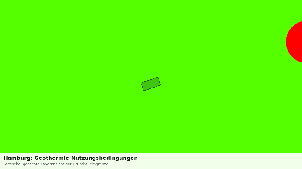 Statische Kartenansicht: Hamburg: Geothermie-Nutzungsbedingungen