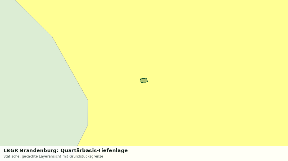 Statische Kartenansicht: LBGR Brandenburg: Quartärbasis-Tiefenlage