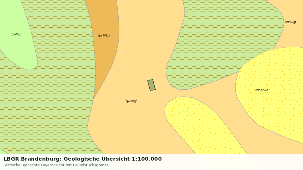 Statische Kartenansicht: LBGR Brandenburg: Geologische Übersicht 1:100.000