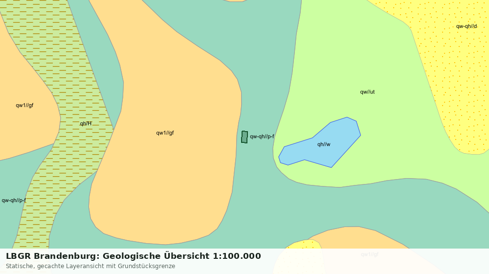 Statische Kartenansicht: LBGR Brandenburg: Geologische Übersicht 1:100.000