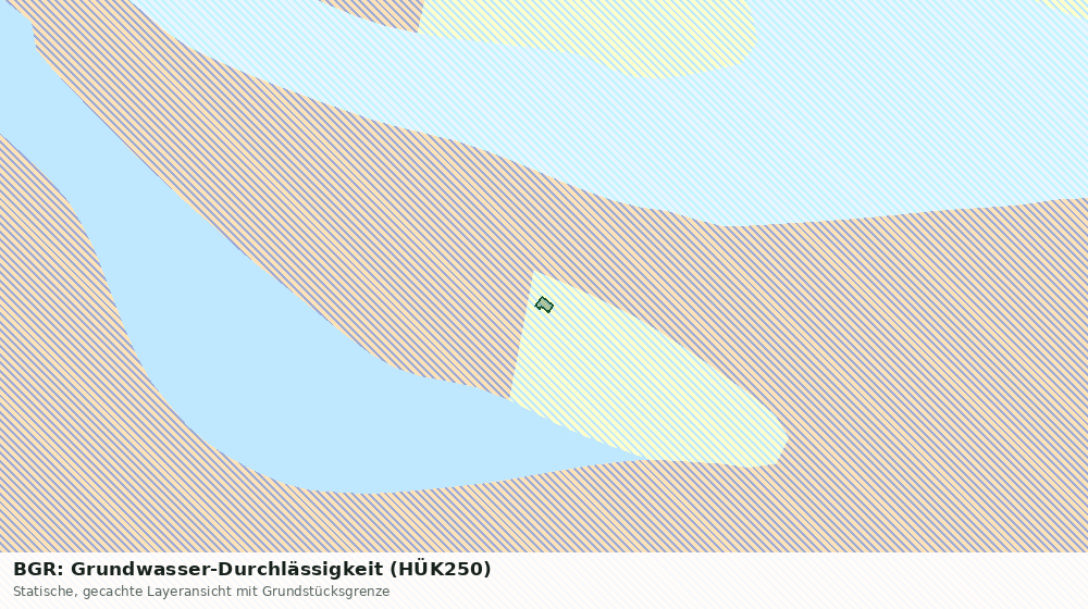 Statische Kartenansicht: BGR: Grundwasser-Durchlässigkeit (HÜK250)