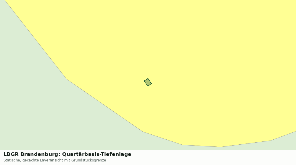 Statische Kartenansicht: LBGR Brandenburg: Quartärbasis-Tiefenlage
