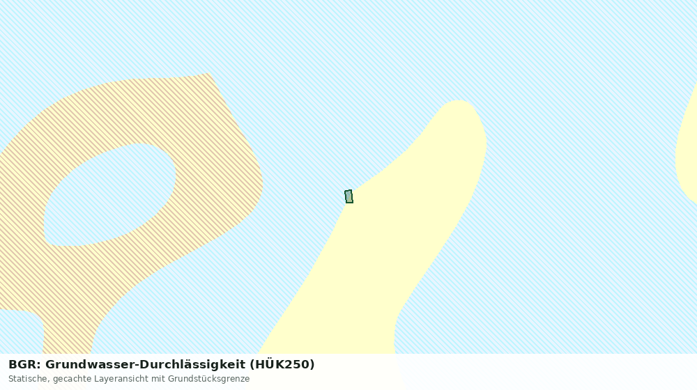 Statische Kartenansicht: BGR: Grundwasser-Durchlässigkeit (HÜK250)
