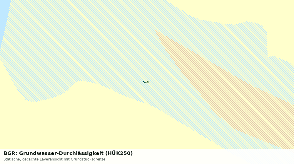 Statische Kartenansicht: BGR: Grundwasser-Durchlässigkeit (HÜK250)