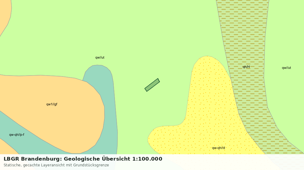 Statische Kartenansicht: LBGR Brandenburg: Geologische Übersicht 1:100.000