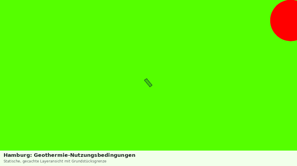 Statische Kartenansicht: Hamburg: Geothermie-Nutzungsbedingungen