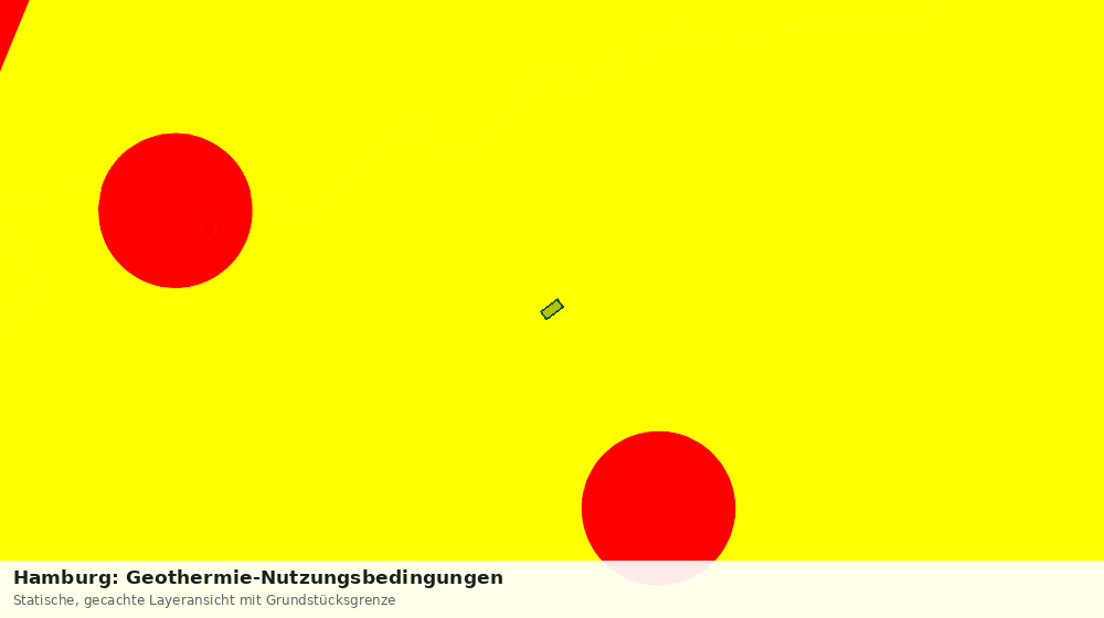 Statische Kartenansicht: Hamburg: Geothermie-Nutzungsbedingungen