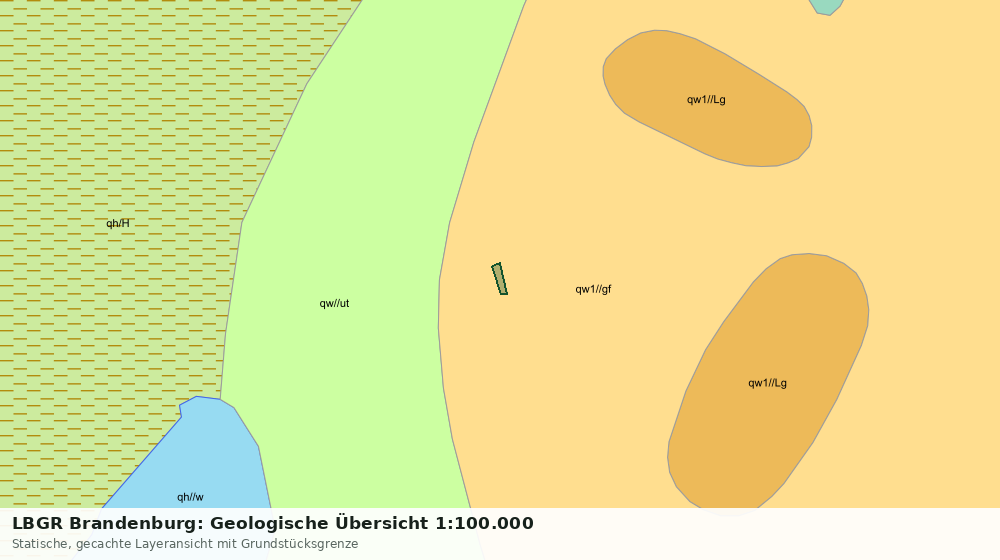 Statische Kartenansicht: LBGR Brandenburg: Geologische Übersicht 1:100.000
