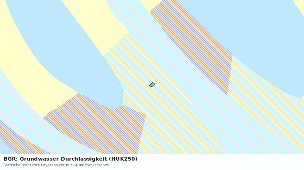 Statische Kartenansicht: BGR: Grundwasser-Durchlässigkeit (HÜK250)