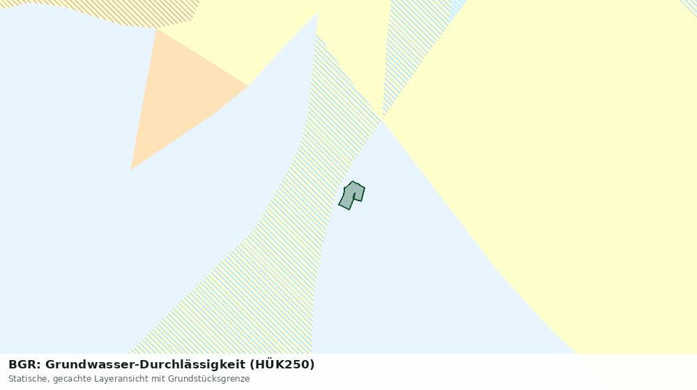 Statische Kartenansicht: BGR: Grundwasser-Durchlässigkeit (HÜK250)