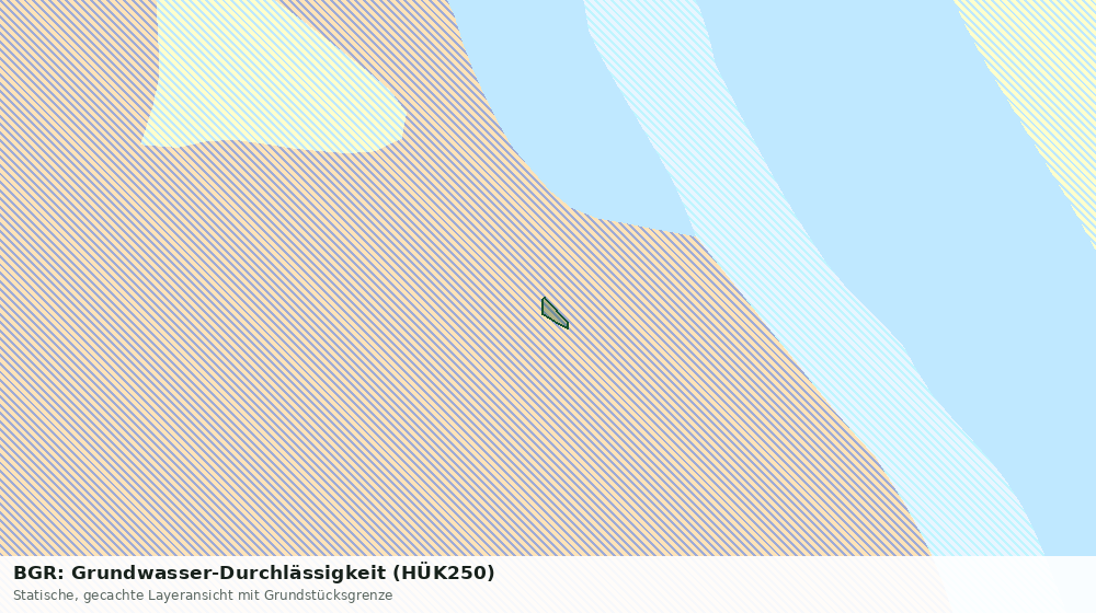 Statische Kartenansicht: BGR: Grundwasser-Durchlässigkeit (HÜK250)