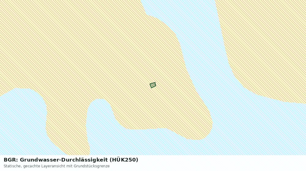 Statische Kartenansicht: BGR: Grundwasser-Durchlässigkeit (HÜK250)